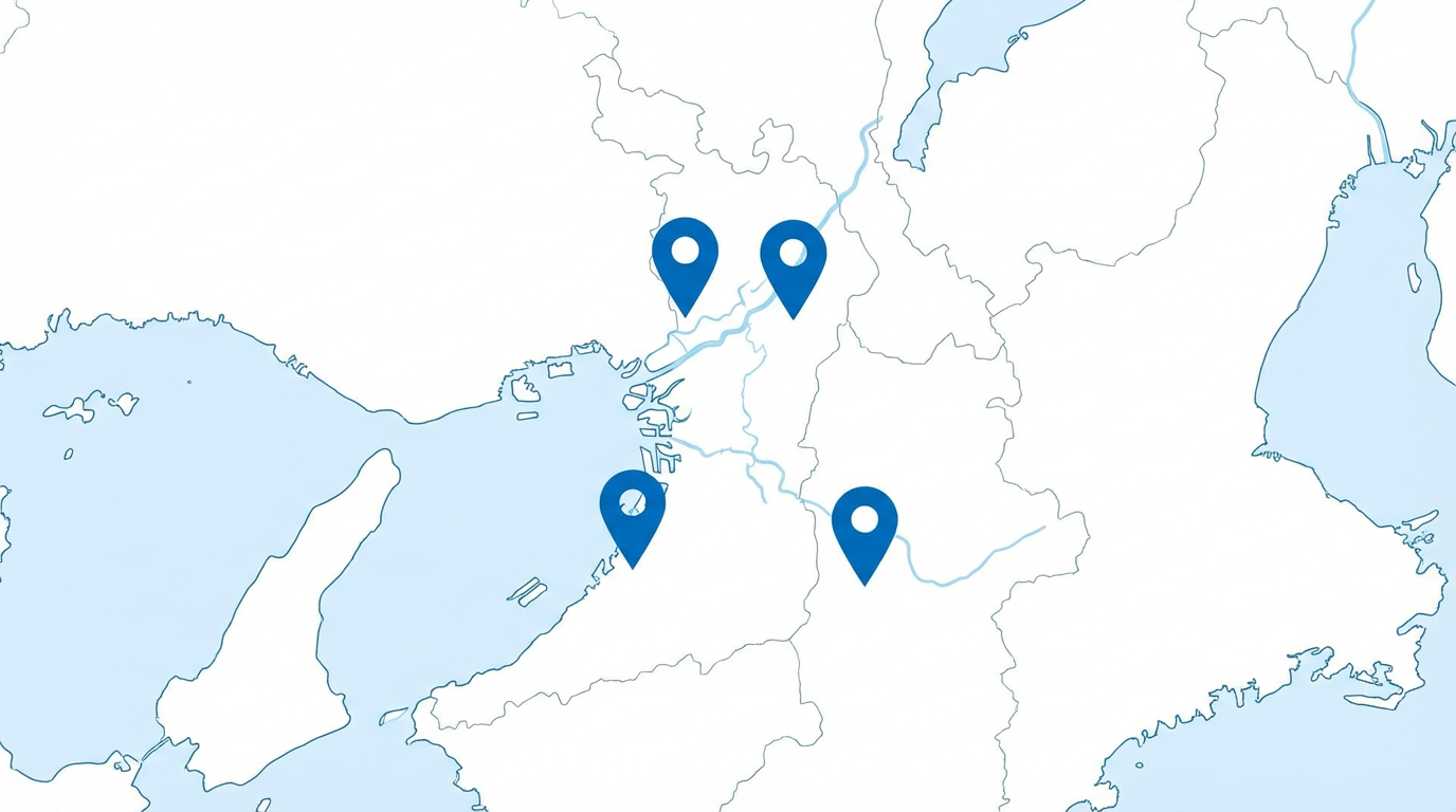 フォレストハウス店舗マップ